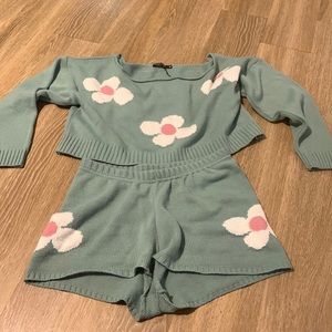 Nasty Gal two piece lounge set